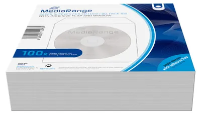 Produktbild von CD/DVD Papierhüllen (100 Stück, Bulk)