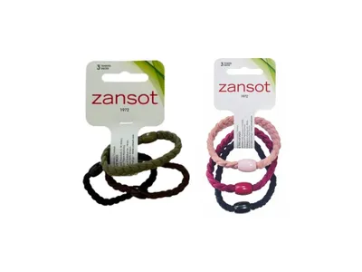 Imagen del producto de Zansot, 3 unidades de gomas elásticas para el pelo, trenzadas, de varios colores