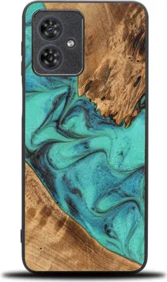 Obrázek produktu pro Dřevěné pouzdro Bewood Unique - Turquoise pro Motorola Moto G54 5G