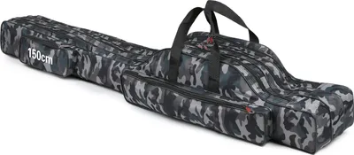 Produktbild von Lixada 3 Lagen Angelrute Tasche Portable Folding Rod Carry Case Angelrolle Tackle Storage Bag Case