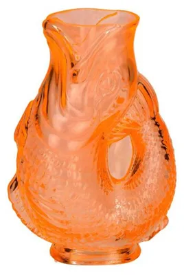 Produktbild von Gift Company Vase Fischvase Jacquard Orange (16cm)