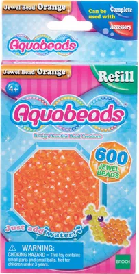 Produktbild von Aquabeads 32678 Glitzerperlen orange - Nachfüllpack