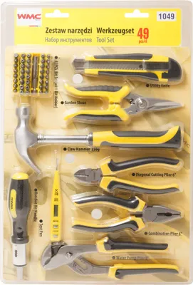 Produktbild von WMC Tools Heimwerker Werkzeugset 49-teilig Werkzeugsatz Werkzeug Set Werkstatt Haushalt Heimwerker Grundausstattung