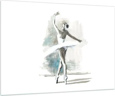 Produktbild von Bilder auf glas - Einteilig - Ballerina Tanz Frau - 100x70cm - Glasbilder - Wandbilder - Bilder - zum Aufhängen bereit - Wanddekoration aus Glas - Glas Bilder - Wandbild auf Glas - GAA100x70-4953