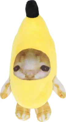 Zdjęcie produktu dla Banana Cat pluszowa zabawka wielofunkcyjna zabawna dekompresja urocza kreskówka miękkie przytulne wypchane zwierzęta na prezenty wystrój domu 20 cm / 7,9 cala