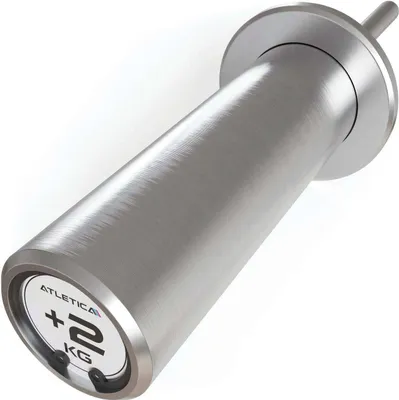 Produktbild von ATLETICA Weight Stack Pin | Zum Erweitern des Gewichtsblocks | 15 cm nutzbarer Länge | 50 mm Ø | 2 kg schwer | Rostfrei dank schöner Chrom-Beschichtung