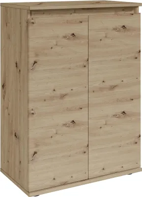 Produktbild von Kommode >Brest< 2 Türen, in Artisan Nachbildung - 60x84x35cm (BxHxT)