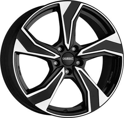 Obrázok produktu pre Zliatinové kolesá DEZENT KB dark 6.5x16 5x108 ET 50 BLACK/POLISHED