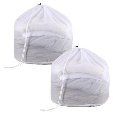 Zdjęcie produktu dla Siatki do prania w pralce 50X60 cm worek na bieliznę zestaw 2 sztuki