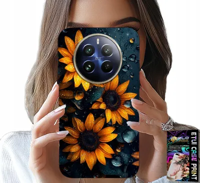 Obrázok produktu pre POUŽITIE: Kryt na telefón Realme 12 Pro - motívy slnečníc, kvetinové vzory