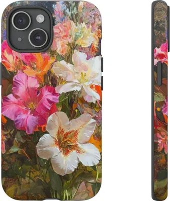 Produktbild von Farbenfrohes Blumenbouquet – Hülle Kompatibel mit iPhone 15