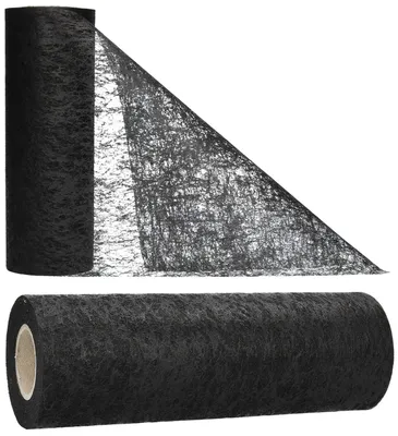 Tafelloper Vlies 15 cm x 20 m schwarz
