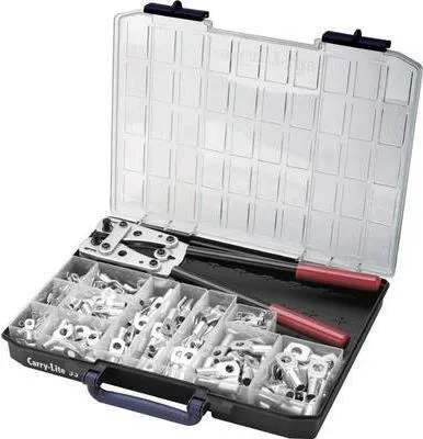Produktbild von Cimco 181545 Squeezer set 255-piece Spade terminals 6 up to 50 mm²
