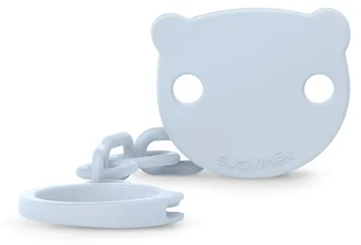 Produktbild von Suavinex Schnullerkette Clip Baby Schnullerhalter Bärchen Neugeborene Blau
