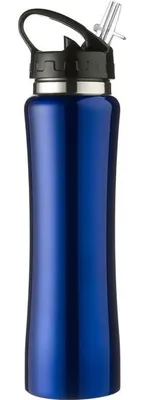 Produktbild von Flasche/Trinkflasche mit biegsamer Trinktulle - Blau - 500 ml - Edelstahl
