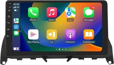 Immagine prodotto di Autoradio con Bluetooth e CarPlay per Mercedes-Benz Classe C 3 W204 S204 (2007-2010) – Compatibile con Apple e Android – Impianto stereo con sistema di navigazione – 2 GB di RAM, 32 GB di memoria interna