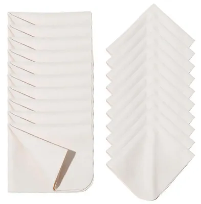 Zdjęcie produktu dla Ściereczki do czyszczenia okien, 20 sztuk, imitacja zamszu, kolor beżowy, wymiary 148x175 mm, dobrze wchłaniające, szybko schnące