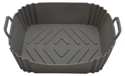 Produktbild von Silikon-Backform für Heißluftfritteuse, quadratisch, wiederverwendbarer Heißluftfritteusenkorb, Küchenhelfer für Heißluftfritteusen