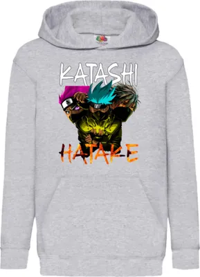 Produktbild von Kinder Kapuzenpullover Naruto Kakashi Hatake 09, 9-11 Jahr - 140 / Grau
