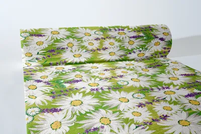 Produktbild von Airlaid Tischläufer Nadine, 40 cm x 24 m, 1 Stück - Mank - Floral Sommerwiese Blumenwiese