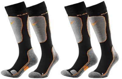 Produktbild von Black Crevice Unisex Skisocken_5 Skisocken, Black/Orange, 39-42 EU