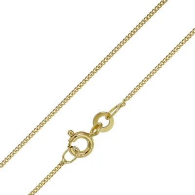 trendor 72023 Feine Panzerkette 333 Gold Halskette 1,1 mm 1