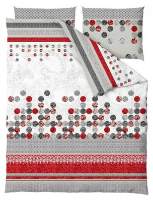 Produktbild von Zaratex Bettwäsche 220x200 Baumwolle mit Ornamenten und Streifen