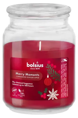 Produktbild von Bolsius Duftglas mit Deckel 135/100 True Glow Merry Moments (1 Stück)