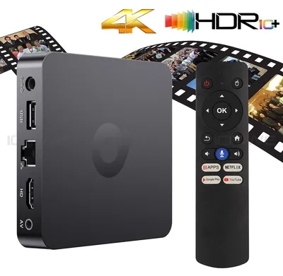 Produktbild von Smart TV Box Android 13 Media Player für Heimnetzwerk und Internet-TV Streaming WIFI 6 Quad Core Prozessor HDMI Bluetooth 5 microSD 4 GB +32 GB-Android11-4K