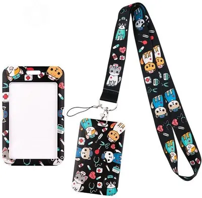 Produktbild von Nameplate Holder mit Lanyard - Abnehmbar - Ideal für Krankenpfleger und Studenten