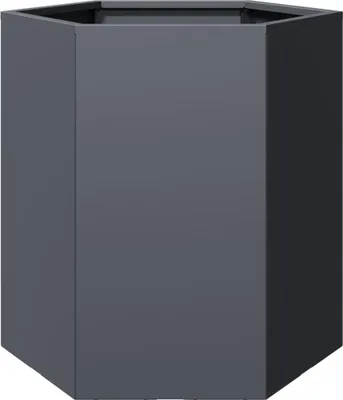 Produktbild von vidaXL Pflanzkübel Anthrazit Sechseckig 46x40x45 Stahl