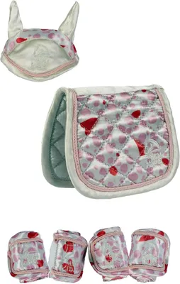 Design-Set Wolweiß/Rosa für Kuschelponys