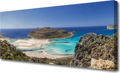 Produktbild von Tulup Leinwand-Bilder 125x50 Wandbild Canvas Kunstdruck Strand Meer Landschaft