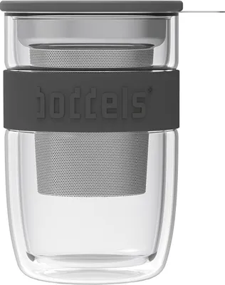 Produktbild von boddels Teebecher mit Sieb SEEV 380ml anthrazit