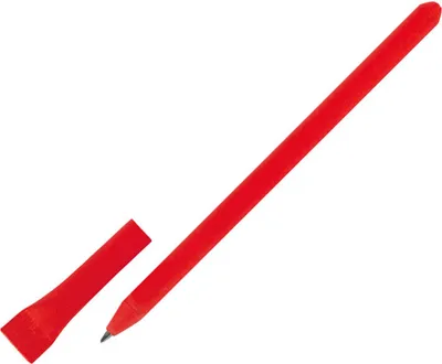 Produktbild von 10x Kugelschreiber aus Papier / Farbe: rot