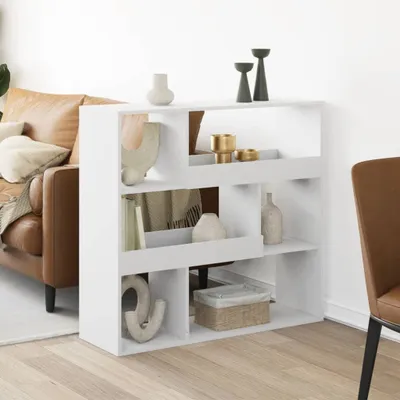 Zdjęcie produktu dla Maison Exclusive - Regał/przegroda, biały, 100x33x94,5 cm, materiał drewnopochodny