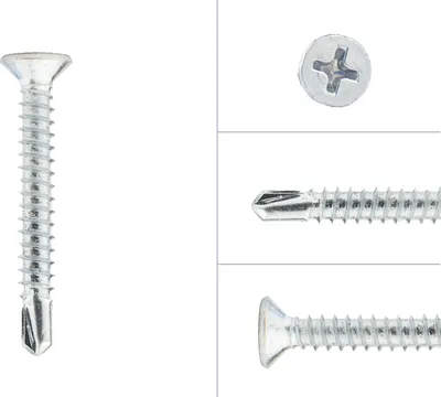 Obrázok produktu pre Samovrtné skrutky s hrotom 4,8 x 38 mm pozinkované - 200 kusov