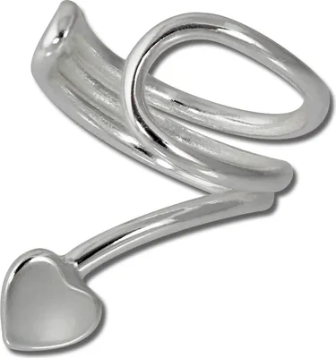 Produktbild von SilberDream Ohrklemme für Damen 925 Silber Herz Ear Cuff Ohrringe SDO8876J