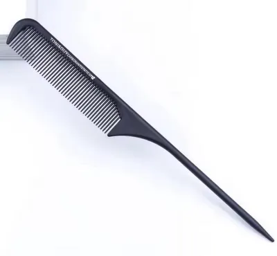 Produktbild von Spitzkamm – Präzisionskamm – Haarkamm mit Haken – Spitzkamm – Friseurkamm – Styling-Werkzeug – Schwarz – 1 Stück – CHPN
