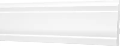 Produktbild von Sockelleisten aus Ecopolymer / HXPS - Fußleisten mit Kabelkanal weiß, leicht und schlagfest - (CP24 - 20x80mm) Abschluss Bodenleiste Laminatleiste