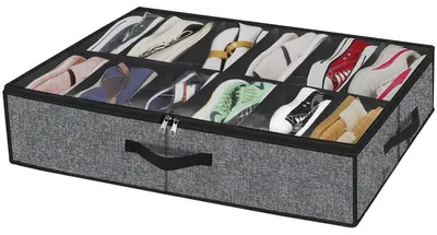 Produktbild von Schuhaufbewahrungs-Organizer für unter dem Bett, geeignet für 12 Paar Schuhe