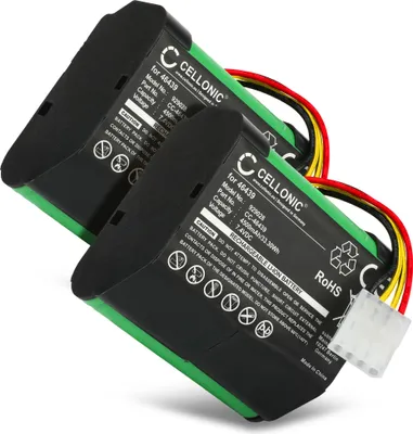 Image de CELLONIC 2x Batterie pour Aspirateur Compatible avec Vorwerk Kobold VR100, Kobold VX100, 46439 - (4500mAh, 7.4V)