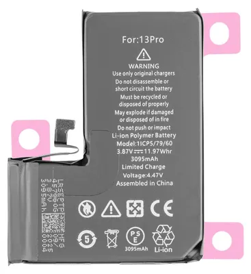 Produktbild von Ersatzakku für Apple iPhone 13 Pro 3095 mAh 3,87 V