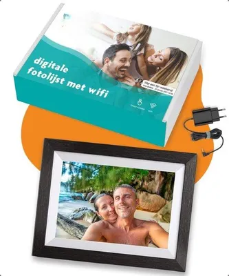 Immagine prodotto di Cornice digitale WiFi nera da 10 pollici
