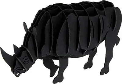 Produktbild von Fridolin 11612 3D Papiermodell "Nashorn"