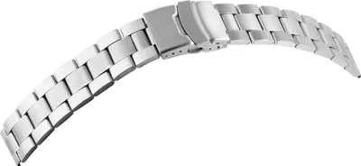 Produktbild von Gliederband Edelstahl Armband in silber glatt
