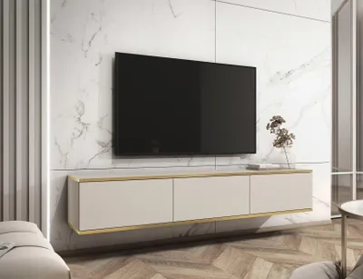 Image de AX LIVING Sideboard TV Orkis 175 cm Moderne et fonctionnel Beige