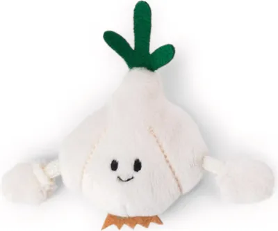 Produktbild von NICI Mini MagNICI Knoblauch 7cm - Weiss - Kuscheltier mit Magnet – Plüschtier haftet auf Metalloberflächen, Magnettafeln und Taschenhänkel als Reisebegleiter – tolle Geschenkidee | 61868