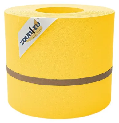Produktbild von ® Sichtschutzstreifen zaun|zu PREMIUM 26m Rolle PP Zaunblende für Doppelstabzaun Gelb, 26m