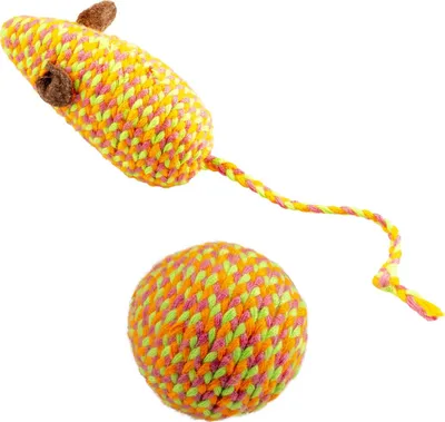 Image de Duvoplus Jouet pour chat Jolly Maus & Ball - orange